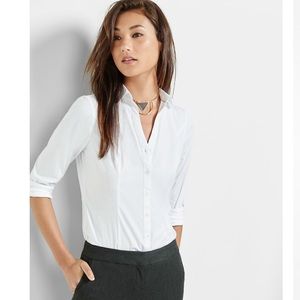 Express Women’s White Stretch Dress Shirt